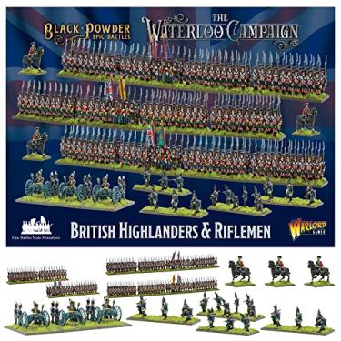 Imagem de Wargames Delivered - Black Powder Epic Battles: British Highlanders & Riflemen, 28mm Miniatures Wargaming, 3 Regiments, 3 Artilleries, Digital Bundle - WW2 Figures Plastic Model Kits by Warlord Games