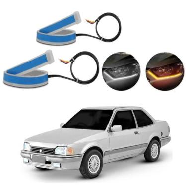 Imagem de Kit Fitas Led DRL Farol + Seta 12v 60cm Apollo 1990 1991 1992 - Light 