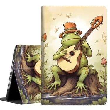 Imagem de Capa para Samsung Galaxy Tab A7 10,4 polegadas 2022/2020 (SM-T500/T505/T507/T509), capa protetora durável à prova de choque para tablet Samsung Tab A7, vintage pinturas legais sapo