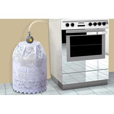 Imagem de Capa De Botijão De Gás De Renda (Branco)