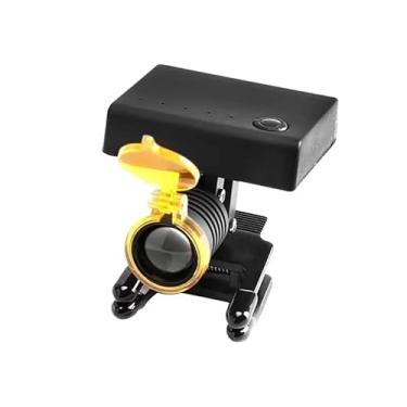 Imagem de UINMYREO 5W Loupes LED Headlight with Light Filter Wirelwss Clip-on Type Build-in Power Medical StandardF