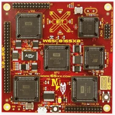 Imagem de W65C816SXB – Placa de sistema de desenvolvimento de engenharia WDC Xxcelr8r com o microprocessador W65C816S 8/16-bit, W65C21 PIA, W65C22 VIA e W65C51N ACIA