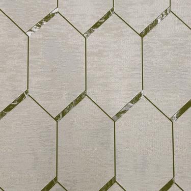 Imagem de Papel De Parede Metropolis 3 Geométrico Bege Mt301202r