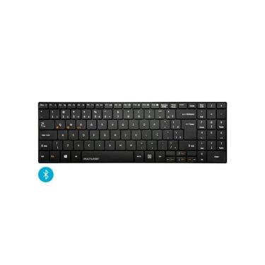 Imagem de Teclado Sem Fio Design Slim Conexao Bluetooth 12 Teclas Multimidia Preto Tc220