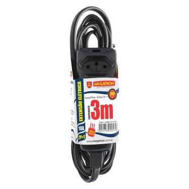 Imagem de Extensao Pp Plano Megatron 3x0,75x3,0m Ate 220v Preto