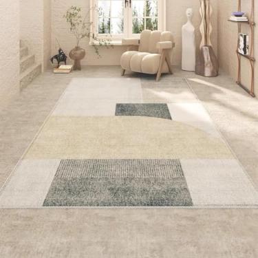 Imagem de Tapete de flanela moderno, simples e luxuoso para sala de estar, sofá, mesa de centro, quarto, decoração para casa (80 x 160 cm (2,6 x 5,3 pés/FLR 1))