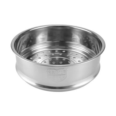 Imagem de LNQ LUNIQI Suporte Redondo Para Vaporizador De Aço Inoxidável 6,3" Cesta Alimentos, Acessório Panela Arroz E Aquecedor Cozinha (16 Cm)