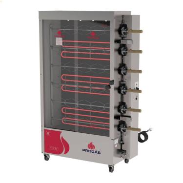 Imagem de Forno Assador Rotativo Elétrico Progás PR-631 E 6 Espetos 380V P45797