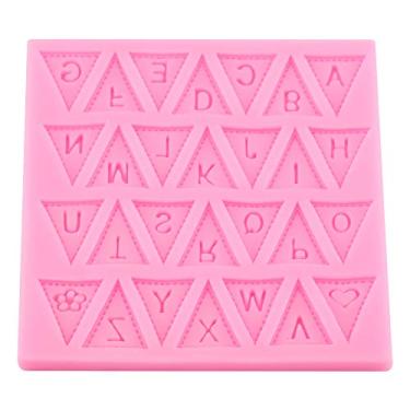 Imagem de Silicone com bandeira de letras para decoração de bolo macio para assar chocolate, ferramenta de cozimento,