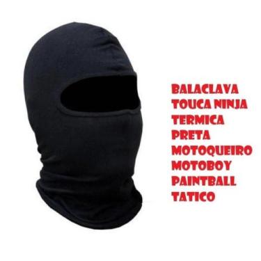 Imagem de Touca Ninja Balaclava Mascara Segunda Pele Paintball Unissex Tamanho Ú