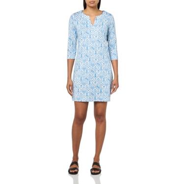 Imagem de Stella Parker Roupa feminina de verão casual para viagem, vestido de verão para resort, saída de praia, vestido de férias, Azulejo múltiplo, GG