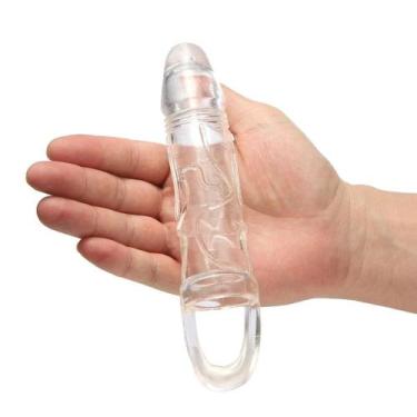 Imagem de Capa Peniana transparente com Anel de Escroto com 1,5 cm de Extensão S