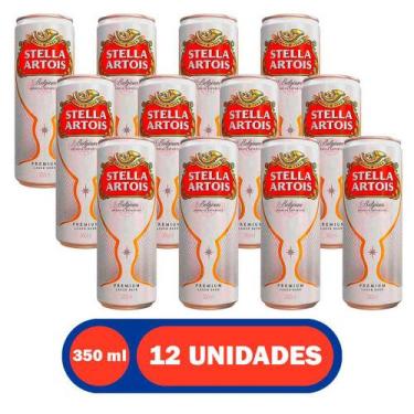 Imagem de Cerveja Puro Malte 350ml Lata 12 Unidades Stella Artois
