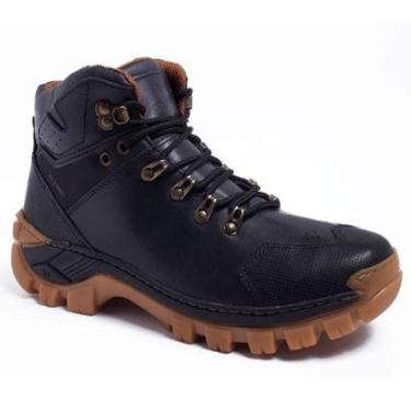 Imagem de Bota Masculina Couro Legítimo Cano Baixo Para Trilha Urbana e Atividades Externas-Masculino