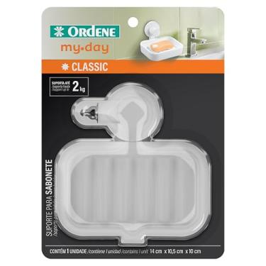 Imagem de Ordene - Suporte Plástico para Sabonite na Cor Branco, Linha MyDay