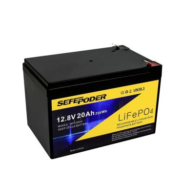 Imagem de Bateria de lítio LiFePO4 de ciclo profundo SEFEPODER 12V 20Ah 4000 ciclos