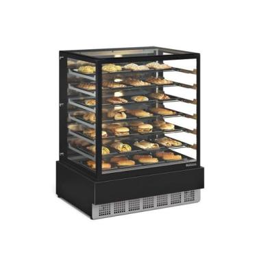 Imagem de Vitrine Estufa para Salgados 100 cm Preto 127V Gelopar MGEE-100