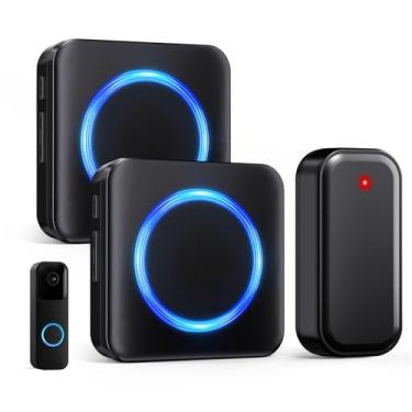 Imagem de Campainha sem fio - compatível com campainha de vídeo Blink e campainha de vídeo Blink (2ª geração) (1 extensor de campainha de vídeo 2 receptores)