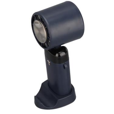 Imagem de Zhjvihx Fã Portátil Portátil, Ventilador de Mão Silencioso 3 Velocidades para Casa (Azul-marinho)