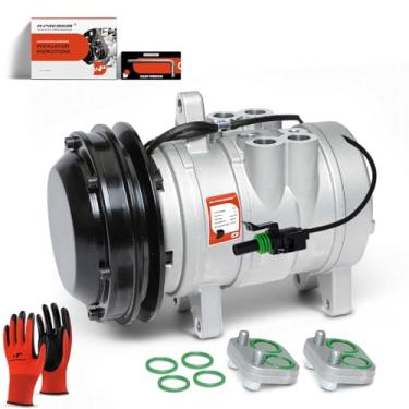 Imagem de A-Premium Compressor de ar condicionado AC com embreagem compatível com John Deere com 6E171 Compressor Single Groove