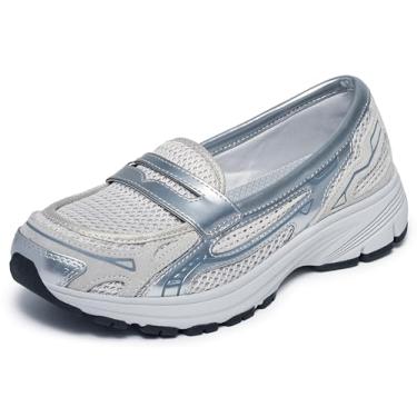 Imagem de Skechers Modern Comfort Women's Mocassim Penny, Prata, 37