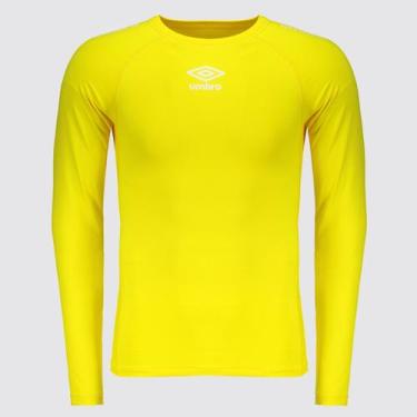 Imagem de Camisa Térmica Umbro Manga Longa II Amarela, P