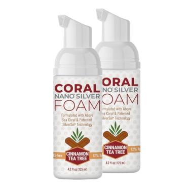 Imagem de Coral Nano Silver Espuma Cinamon Tea Tree, Creme dental natural sem flúor, sem SLS e sem glicerina - 113 g