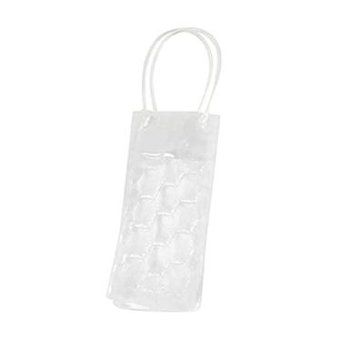 Imagem de balde de gelo para festas Saco de gelo portátil simples vinho branco ferramenta de gelo saco de congelador refrigerado saco de gelo refrigerado cerveja bebida recipiente de gelo balde de vinho (cor