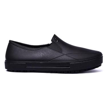 Imagem de Sapato Profissional Slip On Antiderrapante, Impermeável em PVC, com Palmilha em Gel, para Cozinha e Hospital, Unissex, Casual (Preto, BR, Adulto, Numérico, 43)