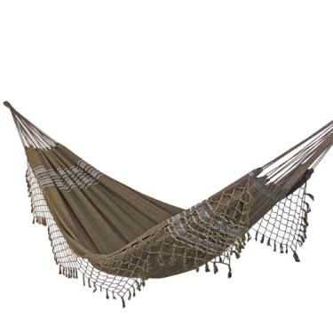 Imagem de Rede de Dormir e Descanso Jeans Casal 100% Algodão Jaguaruana. (Caramelo)