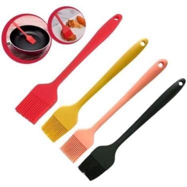 Imagem de Pincel Culinário de Silicone de 25cm para Cozinha e Confeitaria — Resistente ao Calor, Fácil de Limpar, Ideal para Decorar Bolos e Assar com Precisão