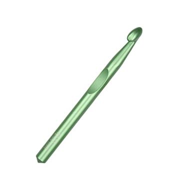 Imagem de Gancho de crochê de tamanho grande, agulha de crochê de 12 mm, agulha de crochê longa, ganchos de crochê de metal QLRFFLJOY DIY, ferramentas de tecelagem para cobertores, tapetes e xaile de tricô