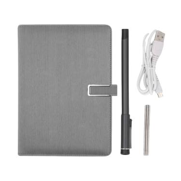 Imagem de VBESTLIFE Caderno Digital Com Caneta Inteligente, Bluetooth 5.0 OCR Reconhecimento Sincronização Em Tempo Real 360 ° Escrita AI Desenho Com Sincronização de Tela de Papel (Cinza)