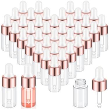 Imagem de Mini frascos conta-gotas de vidro Didaey 200 unidades de 3 mL para via