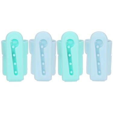 Imagem de TOPINCN Ferramenta de tricô de 4pcs, Protetores Portáteis de Dedo de crochê para tricô Manual, Anéis de Guia de Fios para Alívio da Dor da Artrite, Acessórios de Costura para Homens