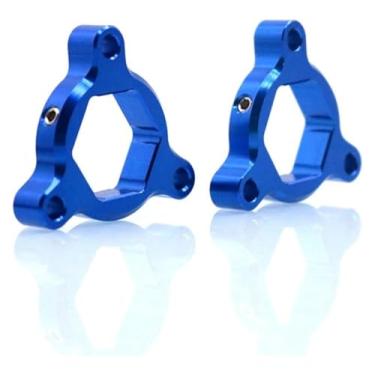 Imagem de BYYINGSUS Ajustadores de pré-carga de garfo de suspensão CNC de 22 mm para motocicleta compatível com CBR929RR CBR600RR CBR954RR RC51 CBR1000RR CBR 600RR 1000RR (azul)