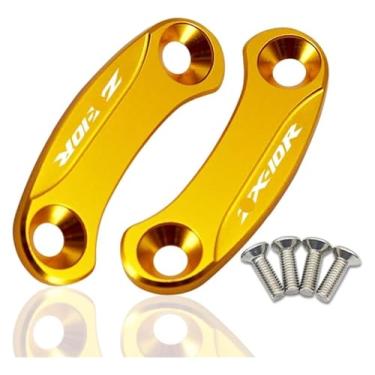 Imagem de BYYINGSUS Tampa do espelho traseiro do para-brisas da motocicleta compatível com ZX-6R 2019-2023 ZX-10R 2016-2023 (Gold Zx-10r)