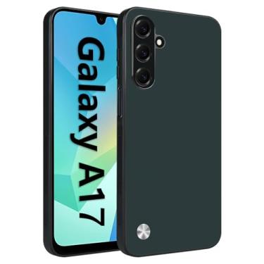 Imagem de Pacciculn Capa para Samsung Galaxy A17 5G, capa de telefone antiqueda à prova de choque com proteção total da câmera, design ultrafino de dissipação de calor, capa macia de couro vegano anti-impressão