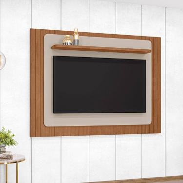 Imagem de Painel para TV até 60 Polegadas 217cm Roma Off White/Cedro