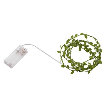 Imagem de Cordão Decorativo Folhas com 20 LEDs Warm – 2m Fio de Cobre