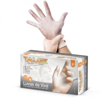 Imagem de Luva De Vinil Sem Pó Talge C/ 100 Unidades G, Vinil sem pó