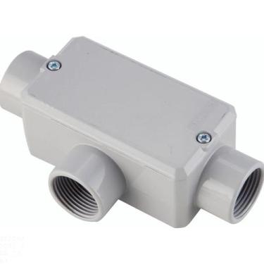 Imagem de Condulete fixo tipo "T" Tramontina 1.1/4" - com tampa - com rosca - co