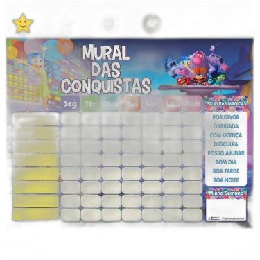Imagem de Quadro De Rotina Infantil Geladeira -Divertidamente Estrelas