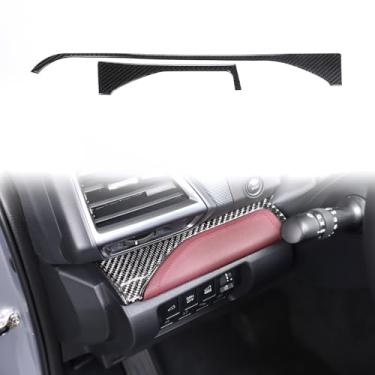 Imagem de Aotumcer Painéis de carro Acabamento de tampa de saída de ar para acessórios Subaru Forester 2024, painel de carro estilo carbono seco macio ambos os lados, capa de decoração de moldura, resistente a