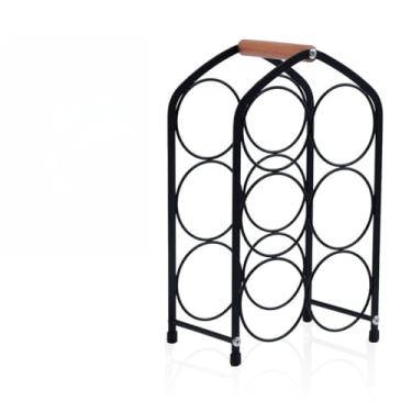 Imagem de Rack Para Vinhos Minimalista Rack Compacto Com Capacidade Para 6 Garrafas