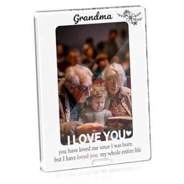 Imagem de Porta-retrato para avó com tela de 10 x 15 cm, presentes para avó de netos, presente de avó para aniversário e Natal