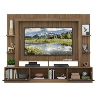 Imagem de Rack com Painel Suporte 65 Espelho Madeirado/Tenerife - MULTIMOVEIS