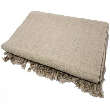 Imagem de Manta Para Sofá Gigante Luxo KING Manta Decorativa Premium 100% Algodão – Capa Protetora e Decorativa para Sofá Cama ou Sala (Pop 2,10mx1,40 AREIA)