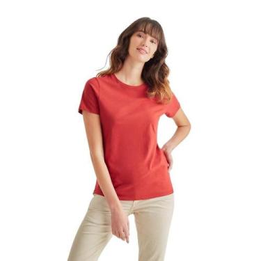 Imagem de Camiseta Fem Simples Reserva, Vermelho, PP