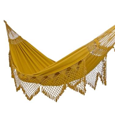 Imagem de Rede de Dormir e Descanso Safira Casal Extra Algodão (Mostarda)